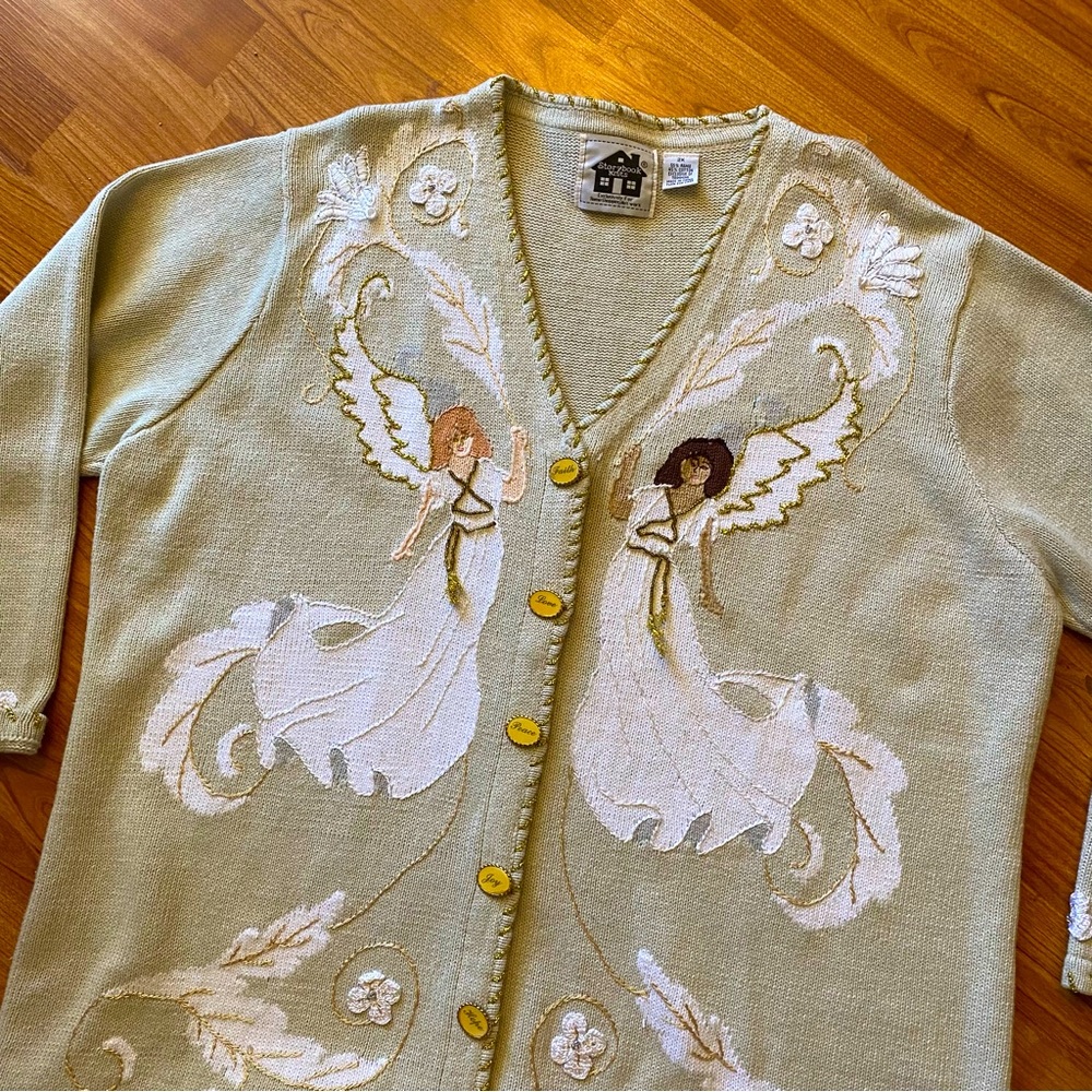 Vintage Storybook Knits Angel Sweater size 2X